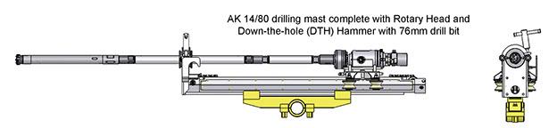 Hydraulic drilling mast for rock drilling — Entrepot Marketing